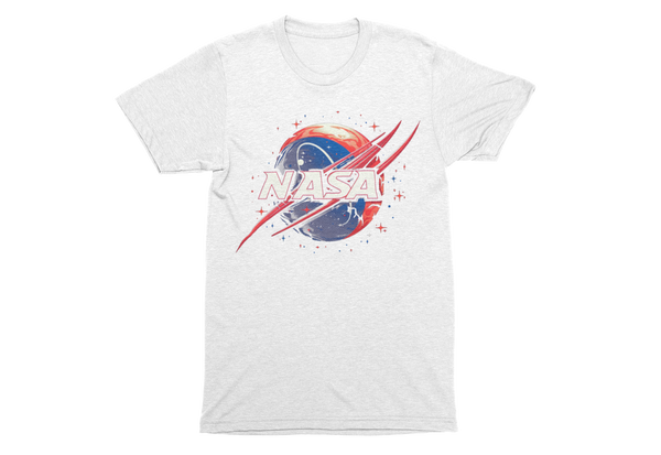 NASA V2 Modern T-Shirt T-Shirt S / White - From Black Hole Gifts - The #1 Nasa Store In The Galaxy For NASA Hoodies | Nasa Shirts | Nasa Merch | And Science Gifts