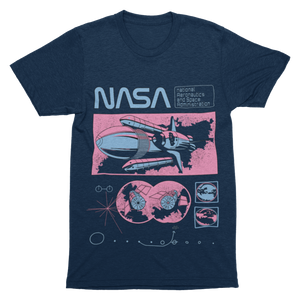 National Aeronautics NASA T-Shirt T-Shirt S / Navy - From Black Hole Gifts - The #1 Nasa Store In The Galaxy For NASA Hoodies | Nasa Shirts | Nasa Merch | And Science Gifts