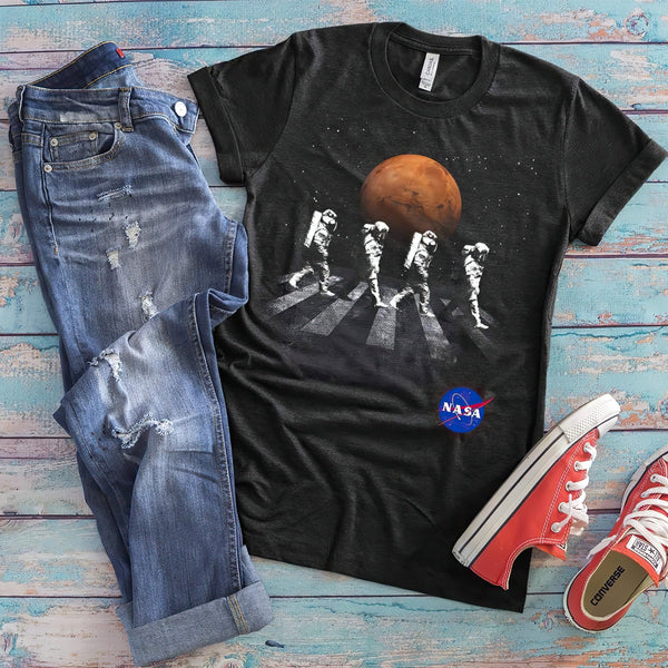 NASA Beatles Astronaut Alley T-Shirt T-Shirt - From Black Hole Gifts - The #1 Nasa Store In The Galaxy For NASA Hoodies | Nasa Shirts | Nasa Merch | And Science Gifts