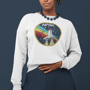Women's To The Stars Sweatshirt X-SMALL / WHITE - From Black Hole Gifts - The #1 Nasa Store In The Galaxy For NASA Hoodies | Nasa Shirts | Nasa Merch | And Science Gifts