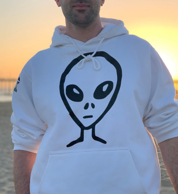 Alienwear Abducted Ghost - Cotton Blend Hoodie Hoodie - From Black Hole Gifts - The #1 Nasa Store In The Galaxy For NASA Hoodies | Nasa Shirts | Nasa Merch | And Science Gifts