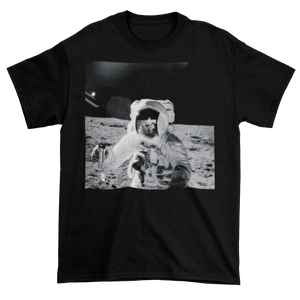 Apollo Moon Astronaut Cotton T-Shirt T-Shirt - From Black Hole Gifts - The #1 Nasa Store In The Galaxy For NASA Hoodies | Nasa Shirts | Nasa Merch | And Science Gifts
