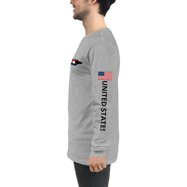 Long Sleeve Nasa Shuttle Crew Neck Long Sleeve Shirt - From Nasa Depot - The #1 Nasa Store In The Galaxy For NASA Hoodies | Nasa Shirts | Nasa Merch | And Science Gifts