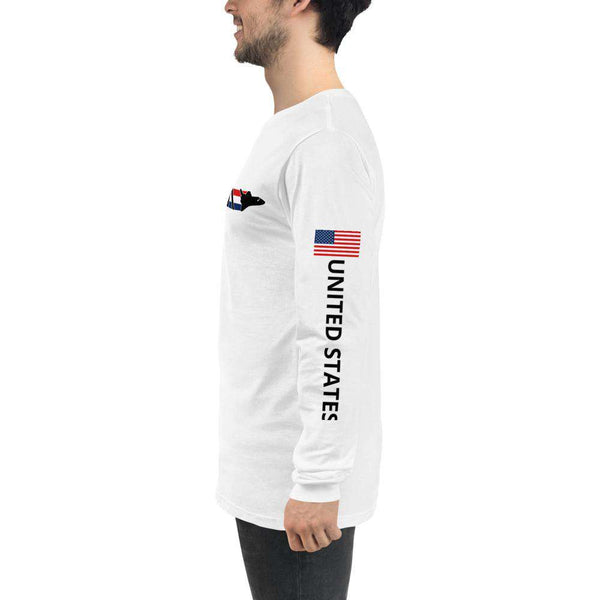 Long Sleeve Nasa Shuttle Crew Neck Long Sleeve Shirt - From Nasa Depot - The #1 Nasa Store In The Galaxy For NASA Hoodies | Nasa Shirts | Nasa Merch | And Science Gifts