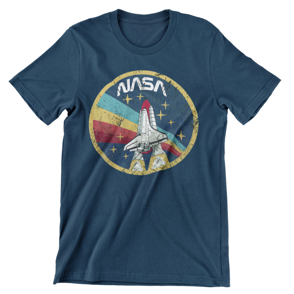 To The Stars Nasa T-Shirt T-Shirt Navy Blue / S - From Black Hole Gifts - The #1 Nasa Store In The Galaxy For NASA Hoodies | Nasa Shirts | Nasa Merch | And Science Gifts