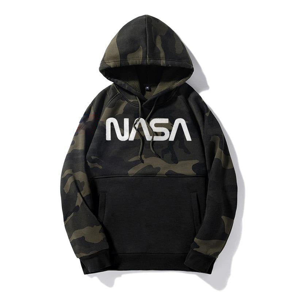 Woodland Camo NASA Cotton Hoodie Hoodie - From Black Hole Gifts - The #1 Nasa Store In The Galaxy For NASA Hoodies | Nasa Shirts | Nasa Merch | And Science Gifts