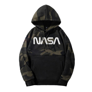 Woodland Camo NASA Cotton Hoodie Hoodie - From Black Hole Gifts - The #1 Nasa Store In The Galaxy For NASA Hoodies | Nasa Shirts | Nasa Merch | And Science Gifts