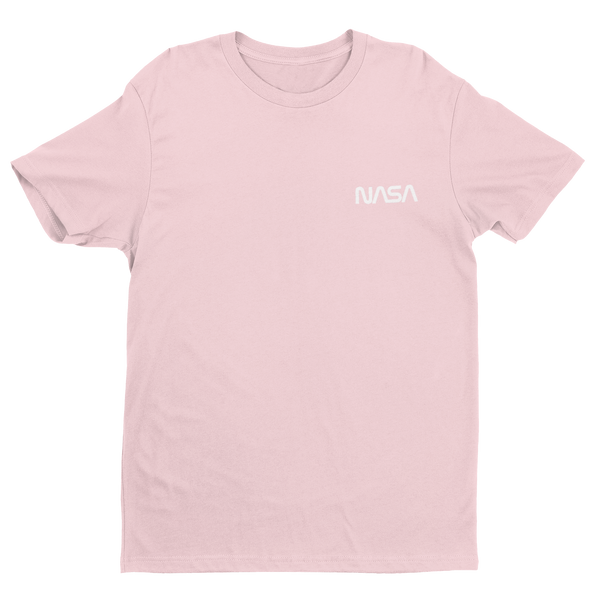 Throwback NASA Worm Cotton T-Shirt Youth XS / Pink - From Black Hole Gifts - The #1 Nasa Store In The Galaxy For NASA Hoodies | Nasa Shirts | Nasa Merch | And Science Gifts