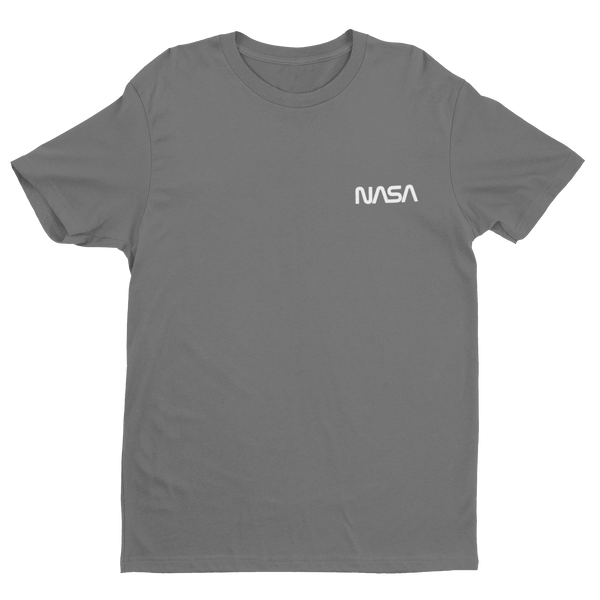 Throwback NASA Worm Cotton T-Shirt Youth XS / Grey - From Black Hole Gifts - The #1 Nasa Store In The Galaxy For NASA Hoodies | Nasa Shirts | Nasa Merch | And Science Gifts