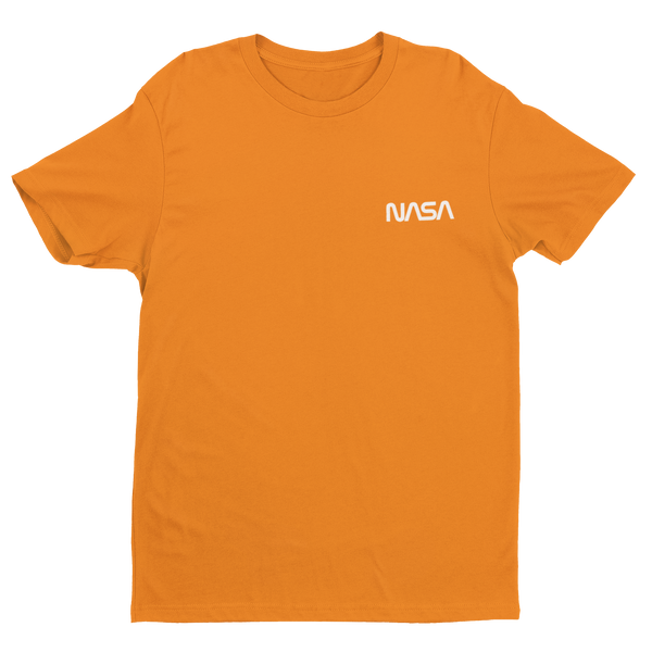 Throwback NASA Worm Cotton T-Shirt Youth XS / Orange - From Black Hole Gifts - The #1 Nasa Store In The Galaxy For NASA Hoodies | Nasa Shirts | Nasa Merch | And Science Gifts