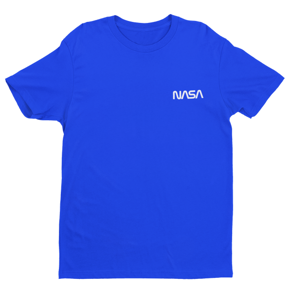 Throwback NASA Worm Cotton T-Shirt Youth XS / Blue - From Black Hole Gifts - The #1 Nasa Store In The Galaxy For NASA Hoodies | Nasa Shirts | Nasa Merch | And Science Gifts