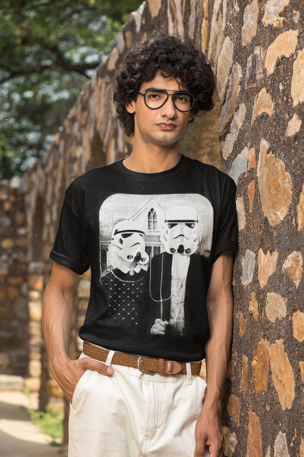 American Gothic Trooper Shirt T-Shirt - From Black Hole Gifts - The #1 Nasa Store In The Galaxy For NASA Hoodies | Nasa Shirts | Nasa Merch | And Science Gifts